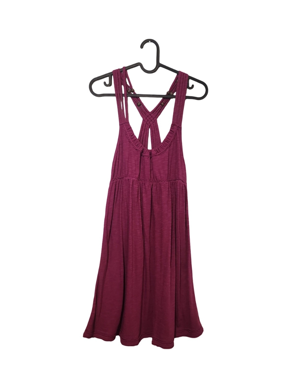 Aeropostale Wine/Purple Cross-Back Dress